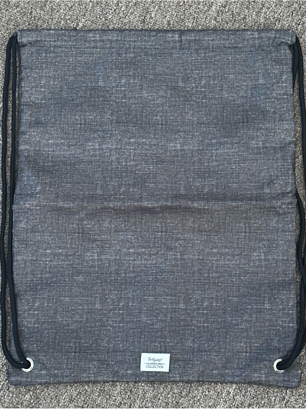 Thirty-One Charcoal Drawstring Backpack - NWOT
